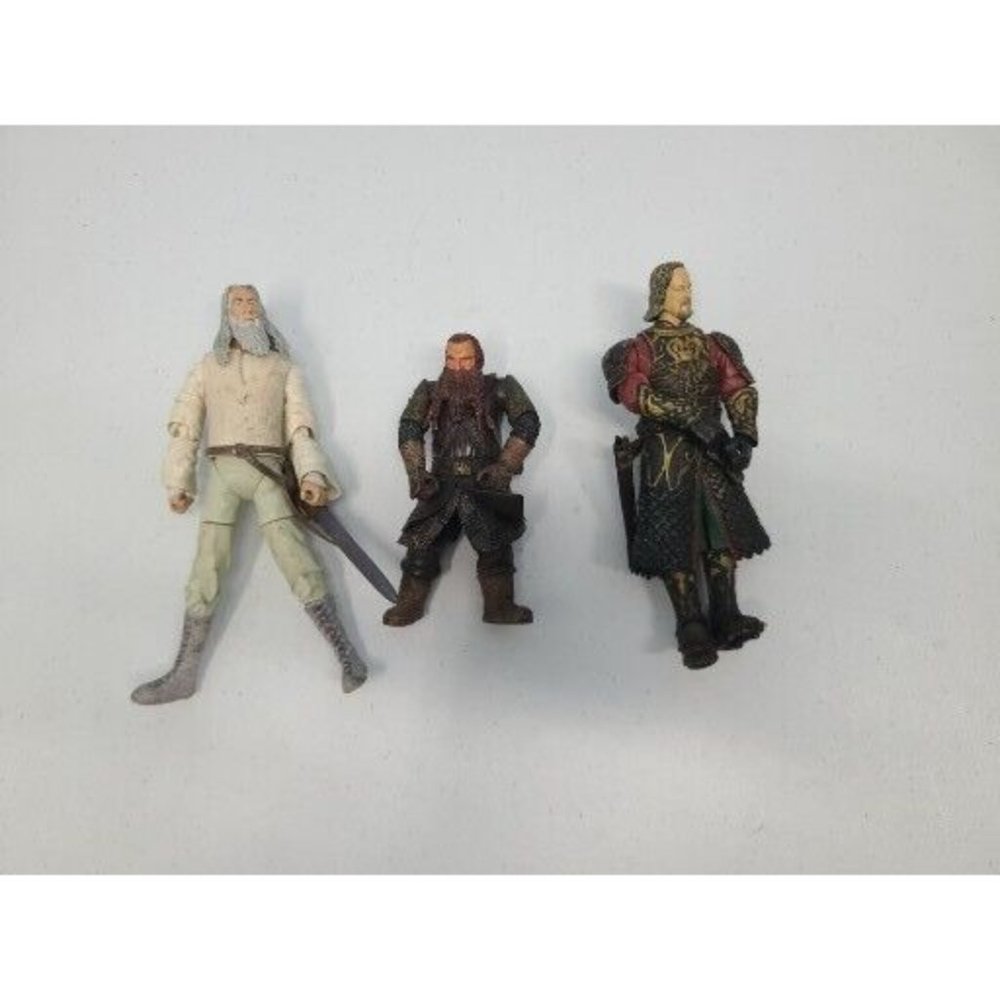 Lord Of The Rings Toy Action Figure Lot Of 3